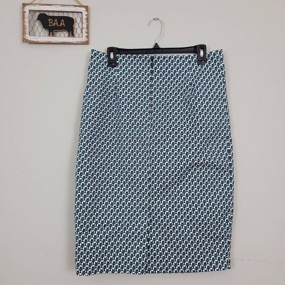 Boden Blue and White Midi Skirt - Picture 2 of 7
